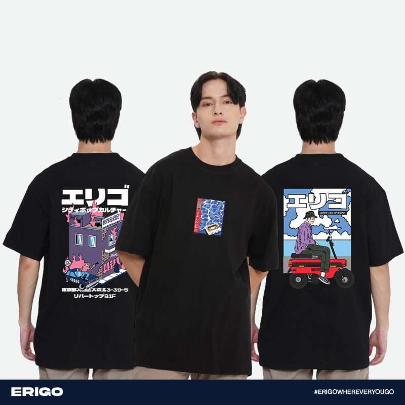 Promo Erigo Buy 1 Get 3 Tshirt Oversize Graphic Bundling 1 Fubuki