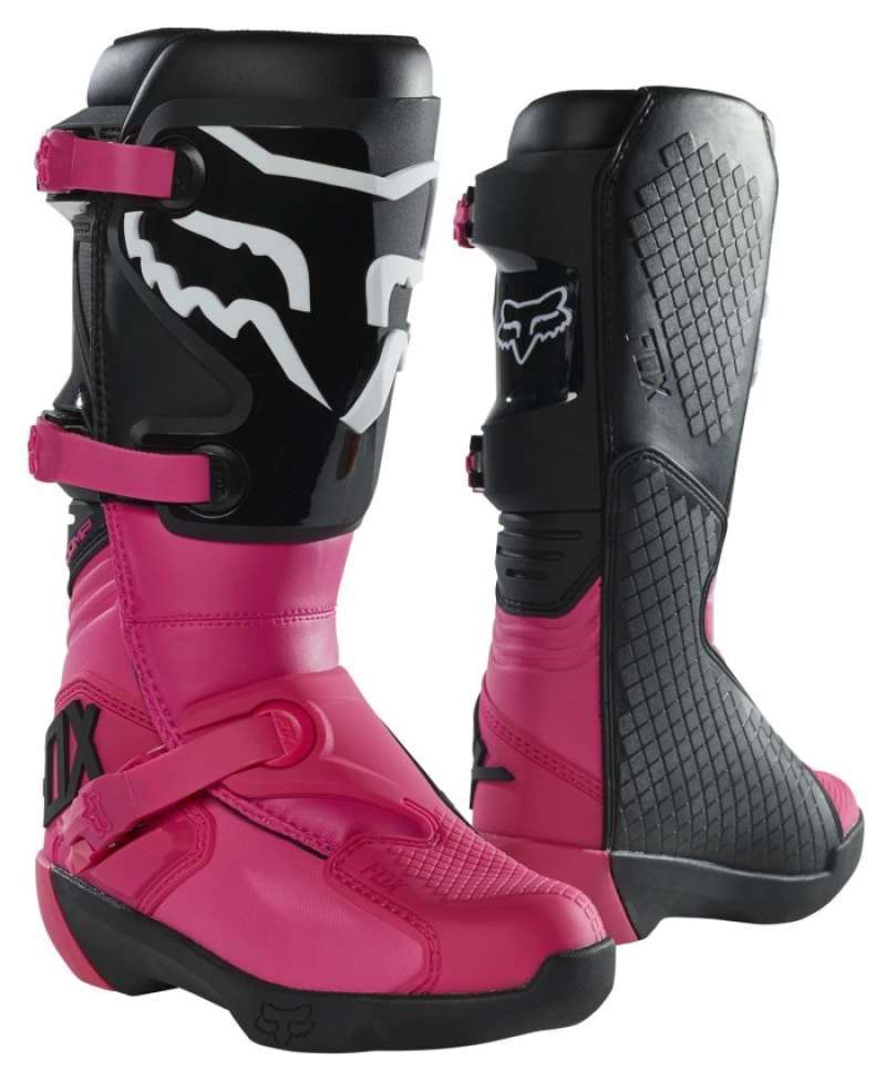 FOX Racing Womens Comp Boots Buckle [Black/Pink]