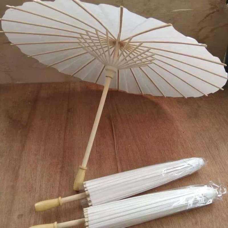 Jual Payung Kertas Jepang Putih Polos Lukis Di Seller Winter