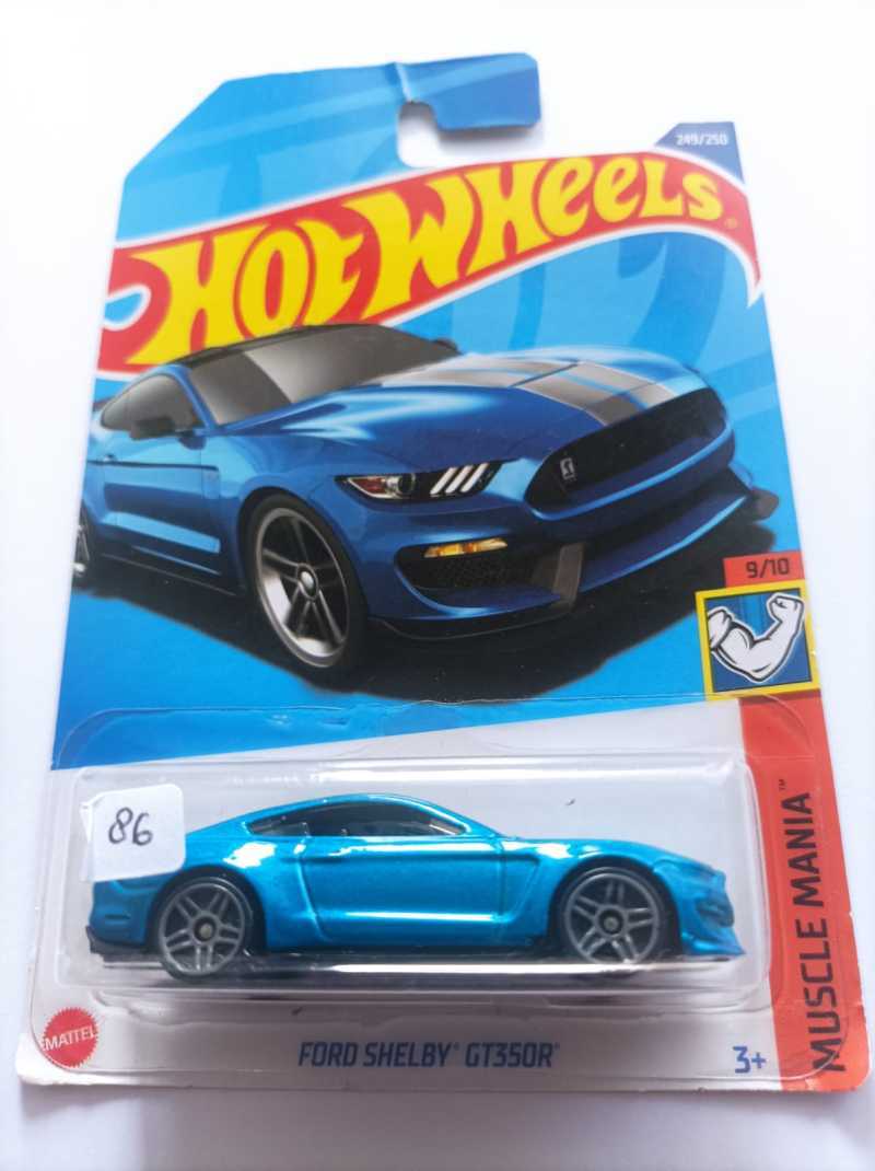 Hot Wheels Ford Shelby GT350R Blu #249 | Muscle Mania 2022 | 1:64 Diecast - Foto 3