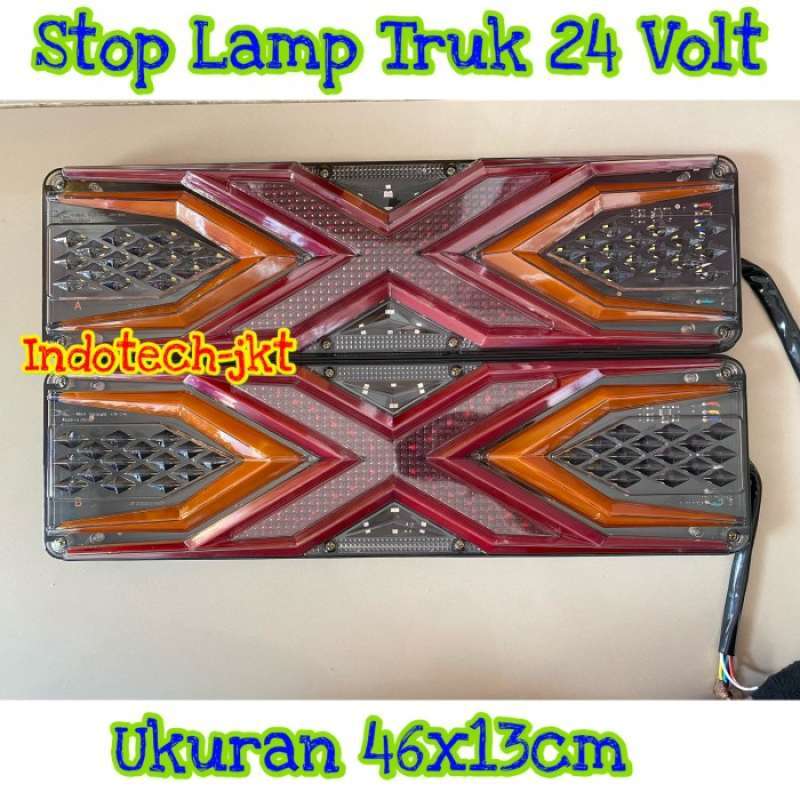 Promo Stop Lamp Lampu Belakang Truk 24 Volt Model X Men Diskon 26 Di