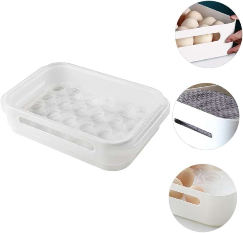 Promo Box Telur Tempat Penyimpanan Telur 24 Butir/ Tempat Telur/ Rak ...