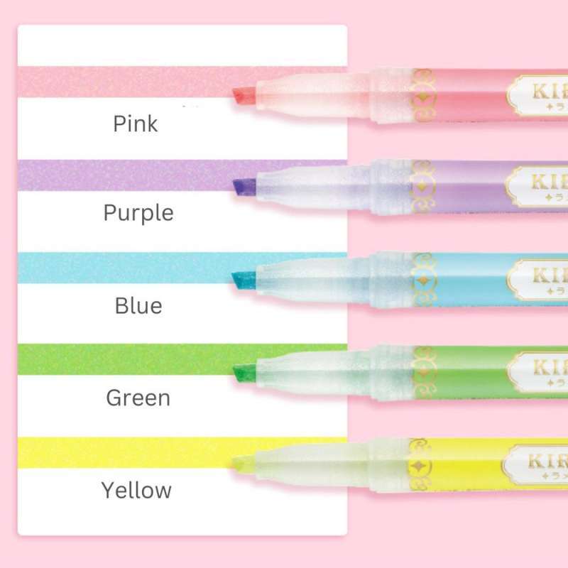 Jual Zebra Kirarich Glitter Highlighter Fluorescent Colors Penanda