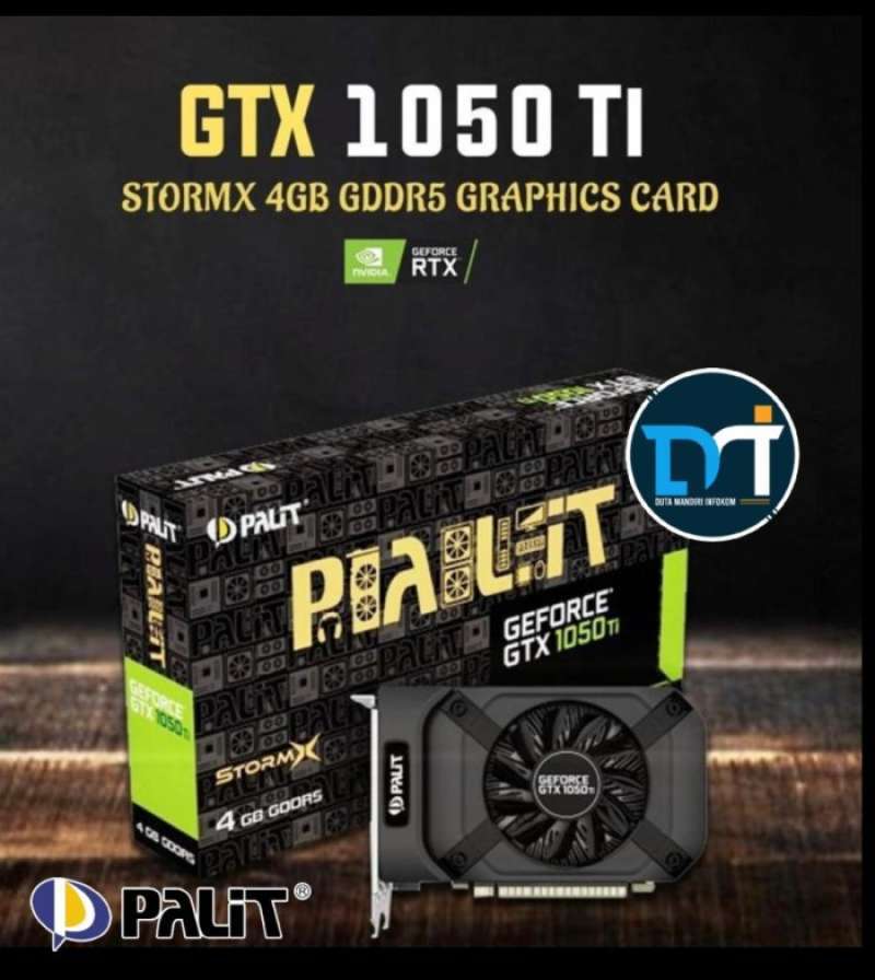 Promo Palit Nvidia Geforce Gtx 1050 Ti Stromx 4gb Gddr5 128bit - Single ...