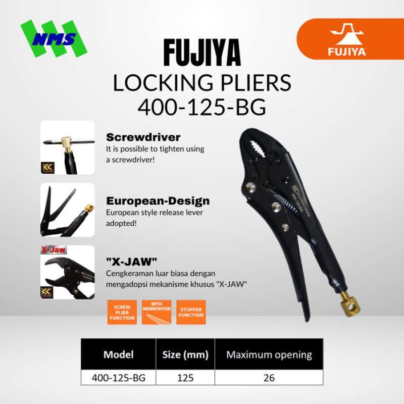 Promo Tang Multi Fungsi Fujiya 400125bg Looking Pliers Japan Diskon