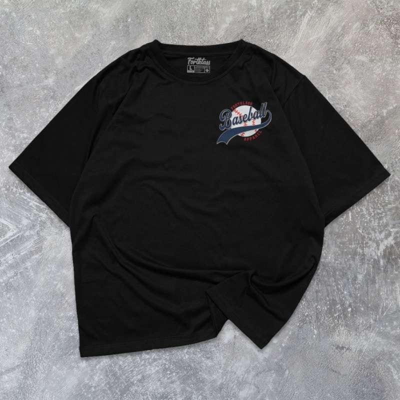 FortKlass Kaos Oversize BASEBALL T Shirt Cowok Premium Kaos Pria Lengan Pendek Jumbo