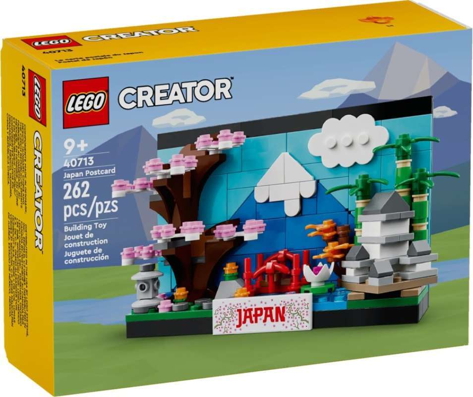 LEGO Creator 40713 Japan Postcard Set Building Kid Toy Icon Town  Architecture City Himeji Castle Model Tokyo Fuji Mountain Mainan Kota Balok  Anak