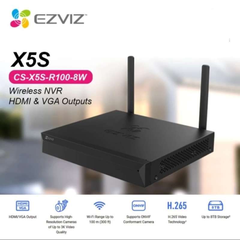 Ezviz Wireless Ezviz Sports NVR Wireless Ezviz CS-X5S-8W 8CH H265+
