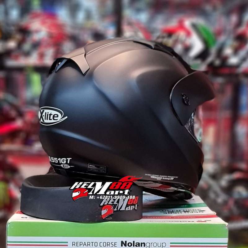 Jual X-lite X-551 Gt Start Flat Black Enduro Helmet Helm