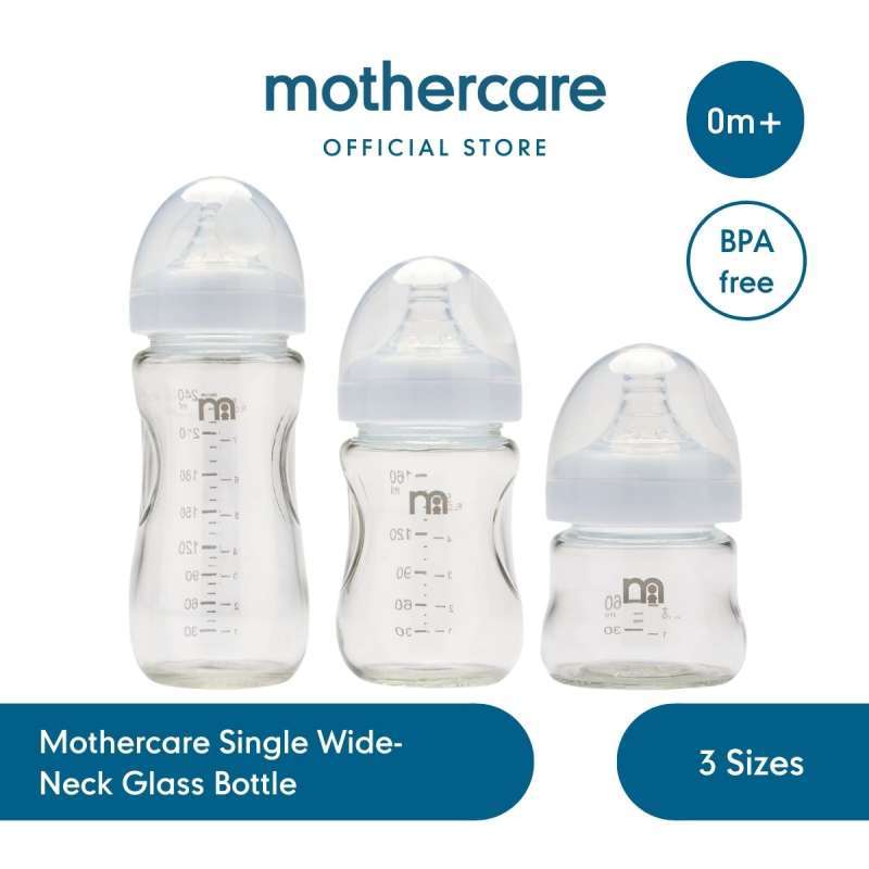 Mothercare Wide Neck Glass Baby Bottles Buy Mothercare Single Wide