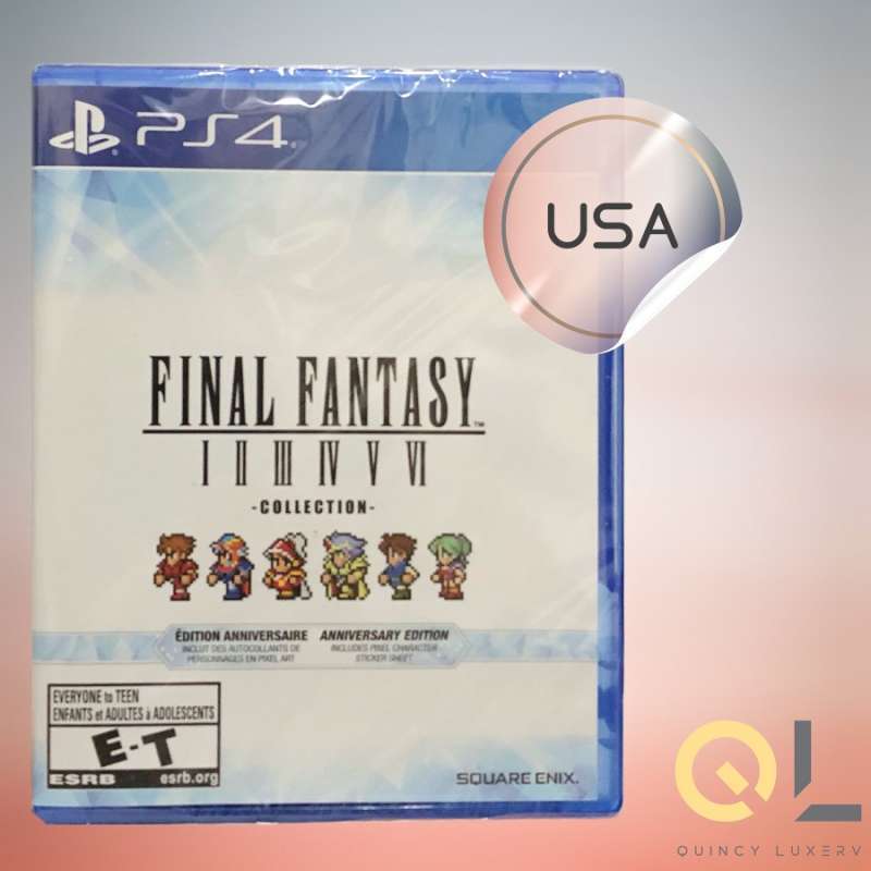 Final Fantasy I-VI I VI 1-6 Pixel Remaster Collection Anniversary  Edition USA (PS4)