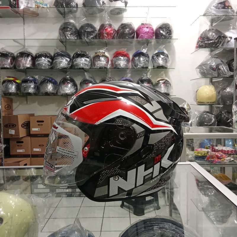 Jual Helm Nhk R1 Subject Black Silver Red Original Di Seller Raylice ...