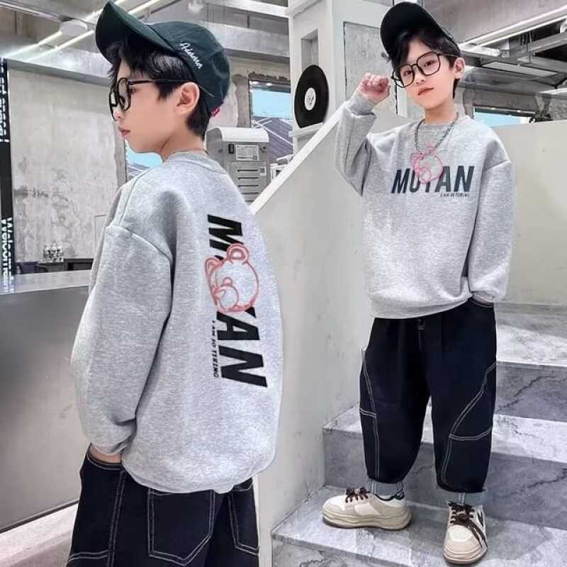 Baju Anak Murah Hoodie Polos Kekinian Sweater MUTAN Jaket Cewek Cowok Fashion Korean Style Atasan lengan Panjang Bahan Fleece Baju Anak Musim Dingin