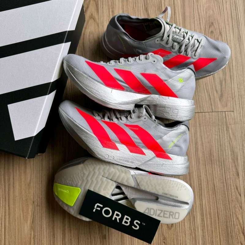 Adidas Adizero Adios Pro Silver Grey Red || white core black ekiden pack