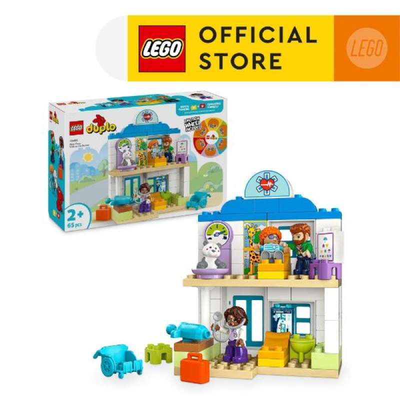 LEGO DUPLO 10449 First Time: Visit with the Doctor (65 Pieces) Building  Blocks for Kids (2 Tahun+)