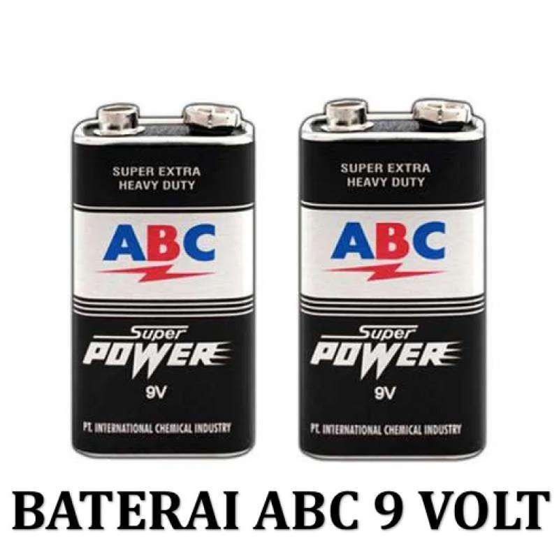 Jual Batre Abc Hitam Super Power 9v Original / Abc Baterai 9 Volt Super ...