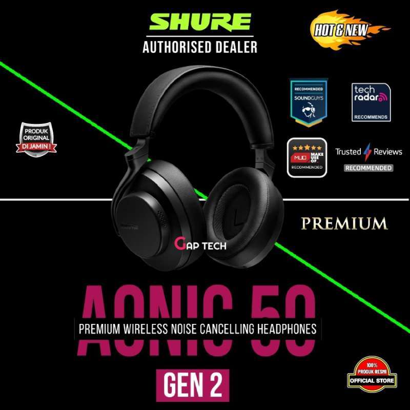 Jual Shure Aonic 50 Gen Aonic50 Gen2 Flagship Over-ear