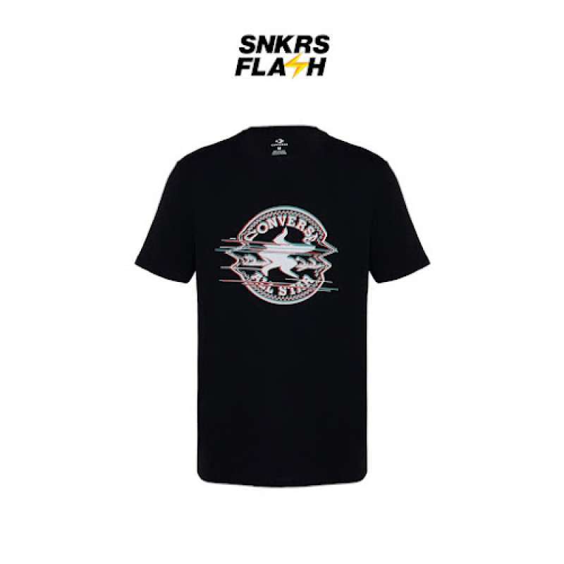 Kaos Lengan Pendek Pria CONVERSE ALL STAR REMIX T-SHIRT BLACK MT3074001