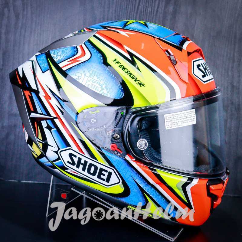 SHOEI HELM X15 DAIJIRO KATO TC1 BLUE XFIFTEEN SNI