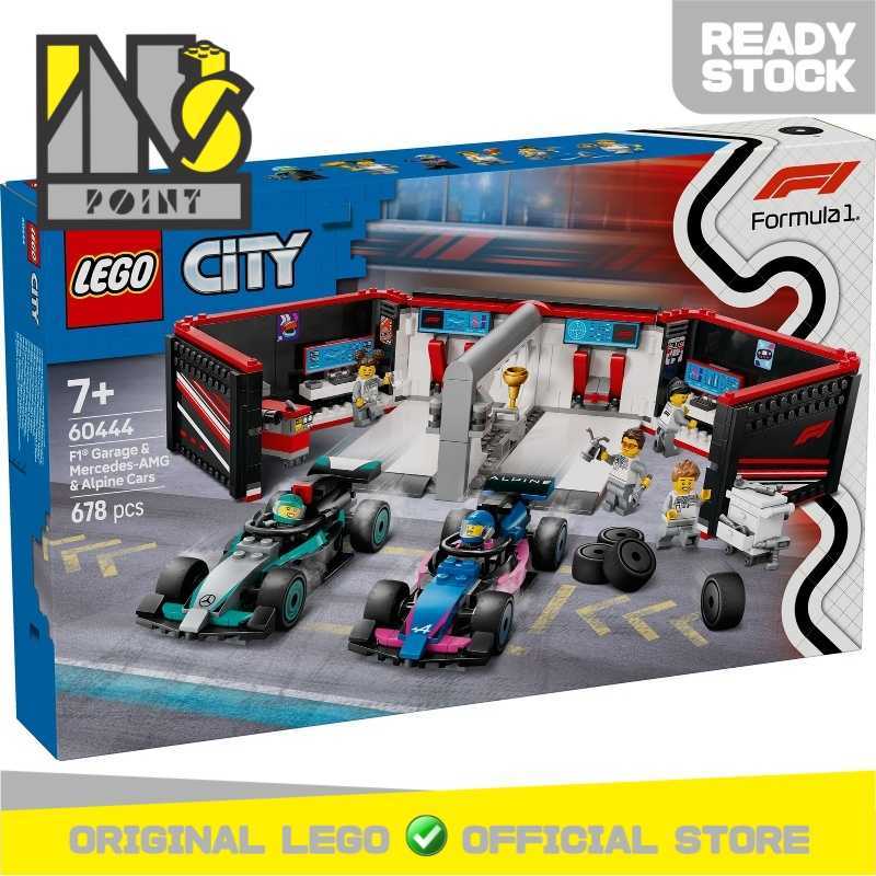 LEGO 60444 City F1 Garage Mercedes-AMG Alpine Cars