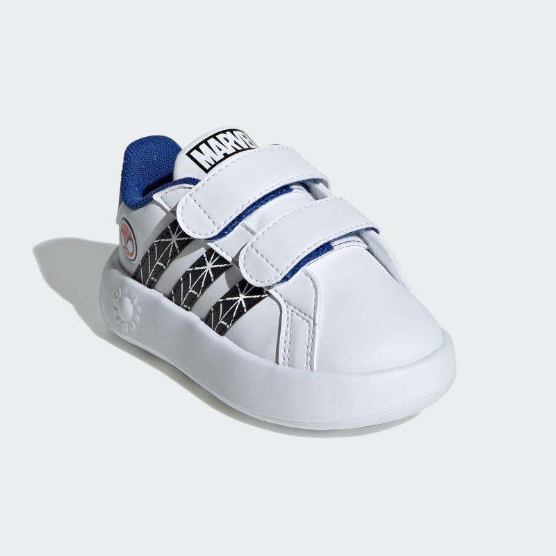 adidas Infant Marvel Grand Court Spider-Man Shoes Infants Ftwr White  (ID8017)
