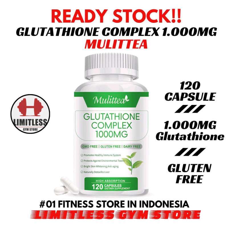 Promo Usa Liposomal Glutathione Complex 1000mg - 120 Capsules Skin  Antioxidant Anti Aging Ala 50mg Diskon 22% Di Seller Limitless Gym Store -  Dauh Puri Klod Atau Kelod, Kota Denpasar | Blibli
