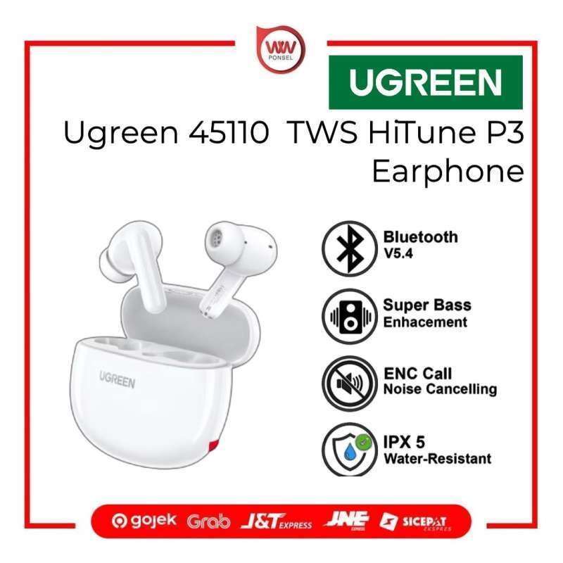 Ugreen 45110 tws Premium HiTune P3 Earphone Wireless Bluetooth Noise  Canceling
