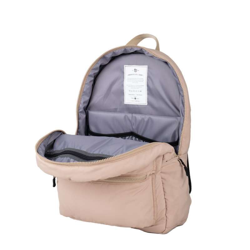 Promo Flock Monochrome Puffy Backpack - Creamm Diskon 7% Di Seller ...