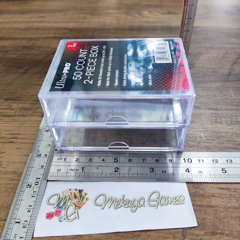 Jual Ultra Pro Stackable 2-piece 50 Count Clear Card Boxes (2ct) Ideal For  Thick Cards Up To 360pt Thickness Deck Box 100 Kartu Pokemon Mtg Tcg Sport  Kotak Di Seller Mekuya Games -