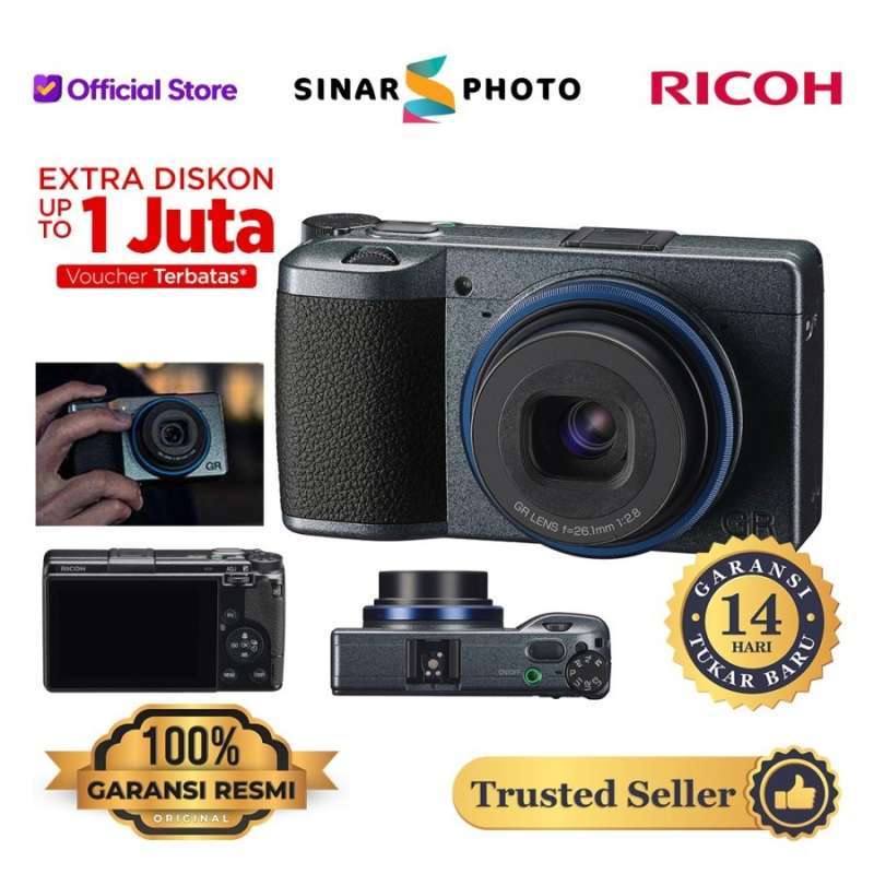 Ricoh GR IIIx Digital Camera Compact GR III x GRIII x GRIIIx Garansi Resmi