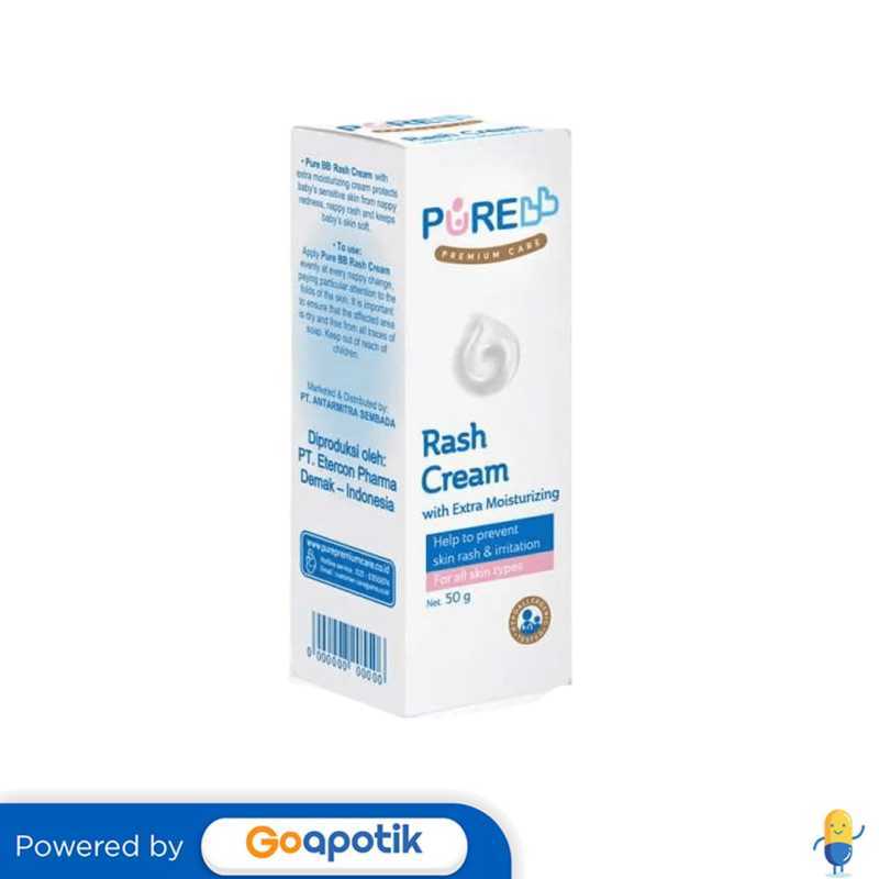 Jual Pure Baby Rash Cream With Extra Mosturizing 50 Gram Tube Di Seller ...