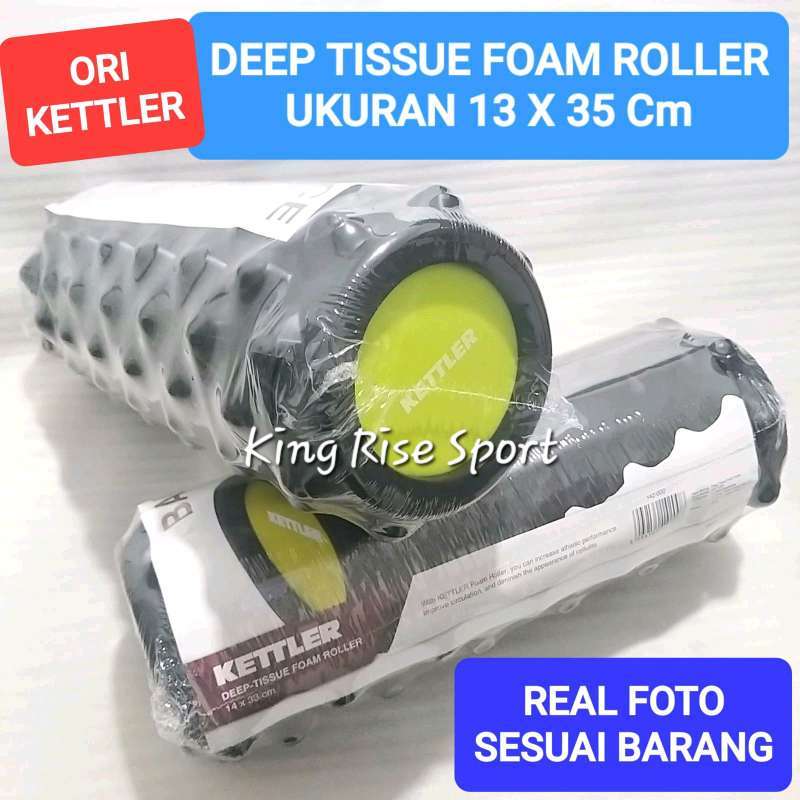 Jual Kettler Deep Tissue Foam Roller 142-000 Black-green 13 X