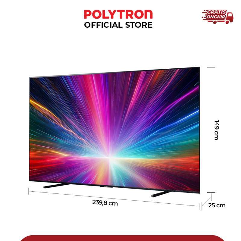 Promo Polytron Smart Cinemax Eqled 100 Inch Pld 100qv5925 Diskon 17% Di ...