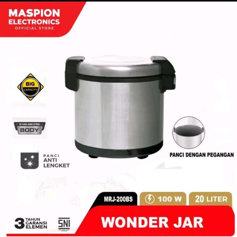 Jual Maspion Mrj200bs Magic Jar 20l Stainless Steel 100w Di Seller