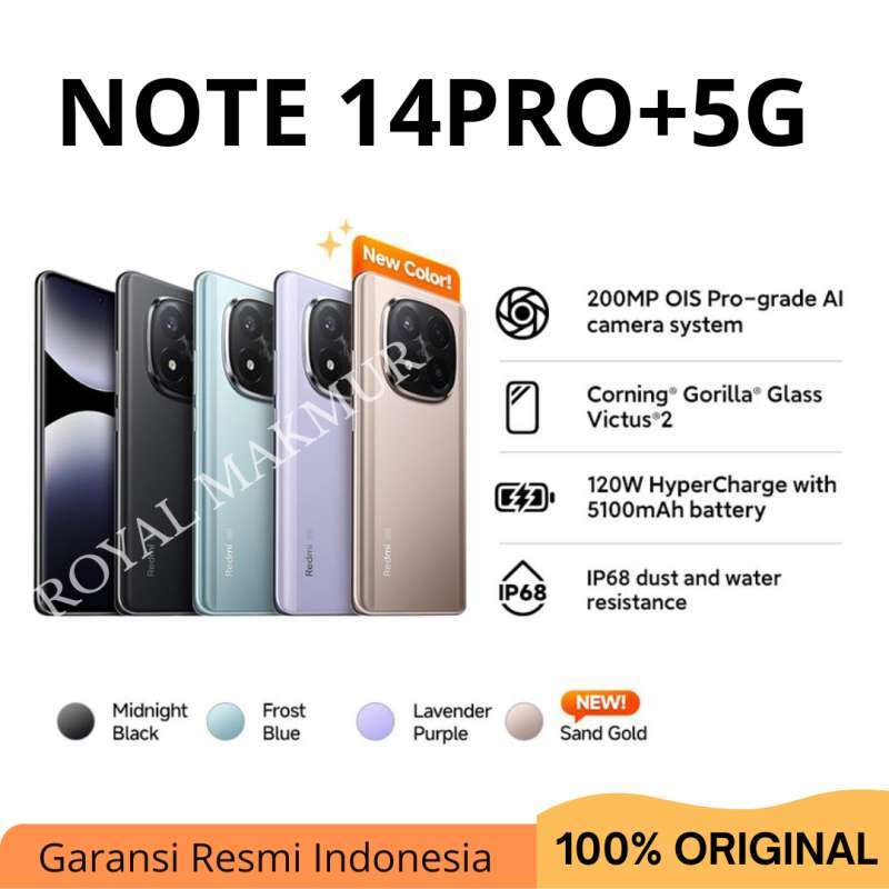 Jual Xiaomi Redmi Note 14 Pro+ 5g - Garansi Resmi Di Seller Royal ...