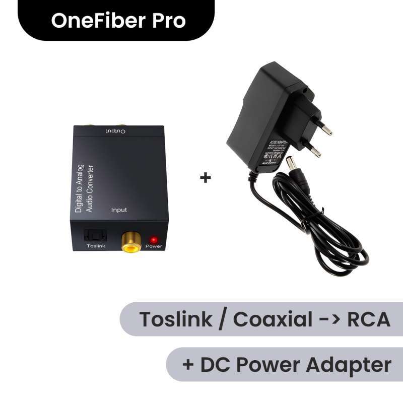 Coaxial Optical Audio to RCA Digital to Analog Audio Converter (DAC)  Onefiber