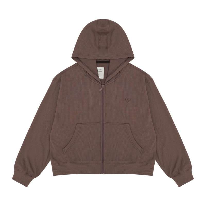 Greenlight Women's Knit Jacket Zipper Hoodie Sweater Loose Fit Amari  HP-C050225