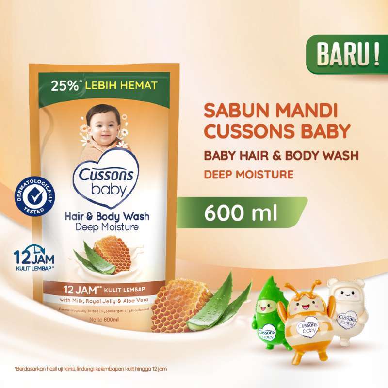 Jual Cussons Cussons Baby Hair Body Wash Deep Moisture