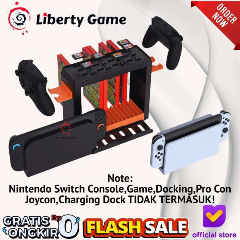 Universal Game Storage Rack Multifunctional Storage Stand Kit Compatible  For Nintendo Switch V1 V2 Oled Switch2 TNS-19051B