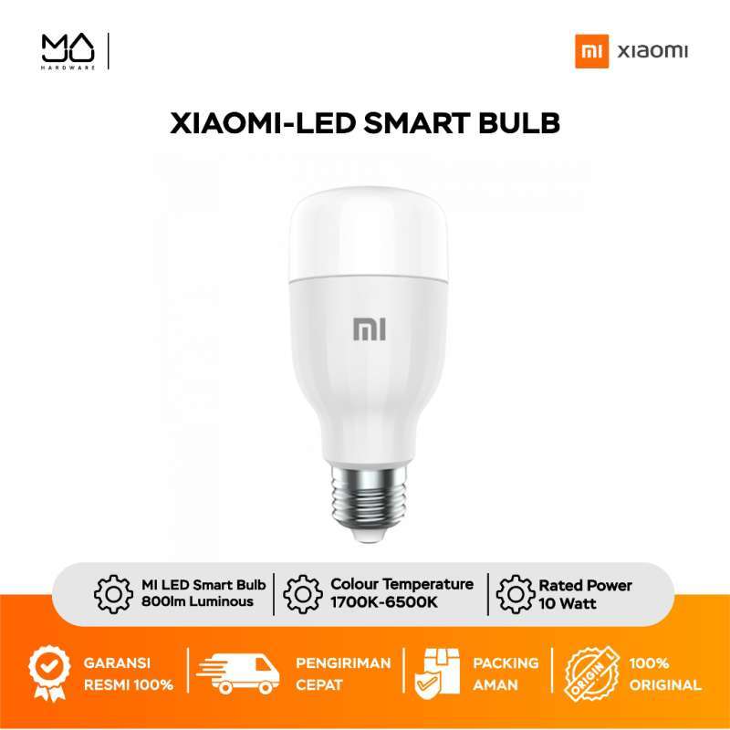 Xiaomi Lampu New Smart LED Bulb Essential, Wifi, Penyesuaian Warna  Kecerahan, Kendali Cerdas Original