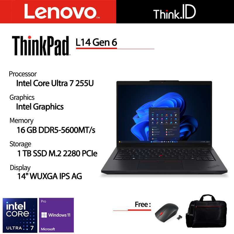 Lenovo ThinkPad L14 Gen Ultra 255U 16GB 1TB NVMe 14