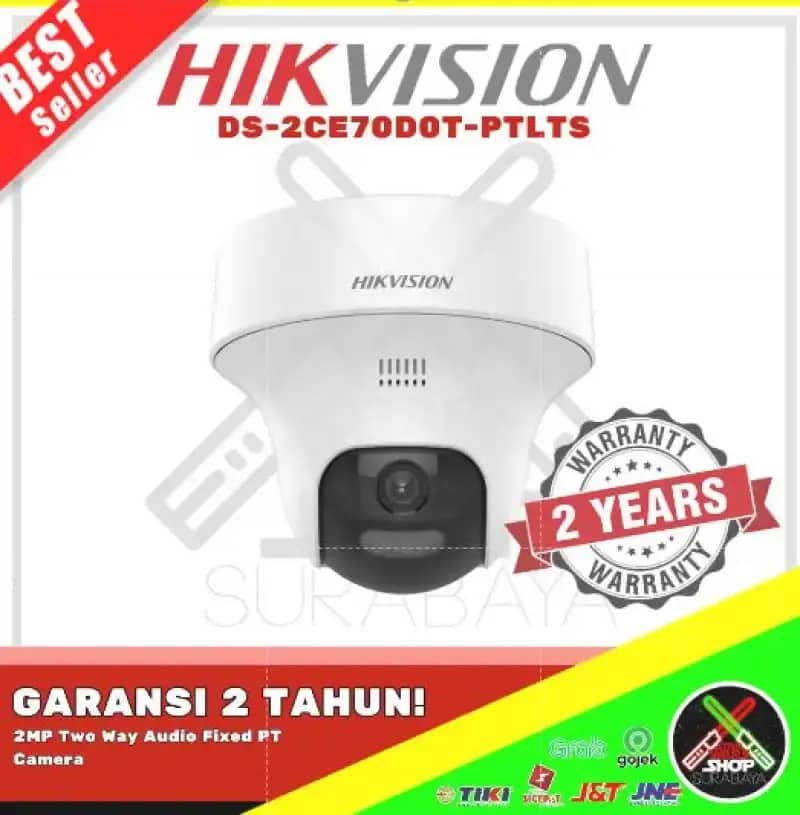 CCTV INDOOR ANALOG HIKVISION DS-2CE70D0T-PTLTS TWO WAY AUDIO HIKVISION - Main Image