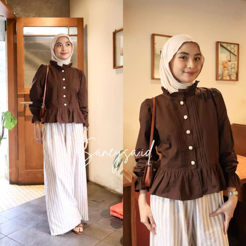 Promo Blouse Wanita Elora Blouse - Atasan Wanita Kekinian - Blouse Korean Style - Blouse Lengan Panjang - Atasan Bangkok Diskon 51% Di Seller Heysista.id - Jagakarsa, Kota Jakarta Selatan | Blibli