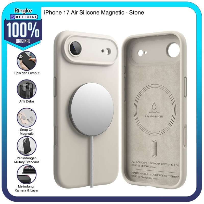Jual Casing Ringke iPhone 17 Air Silicone Magnetic MagSafe Anti