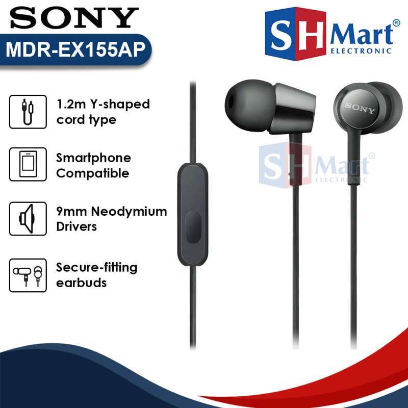 Headphones Sony Ex155 Sony In-ear Headphone MDREX155AP Earphone