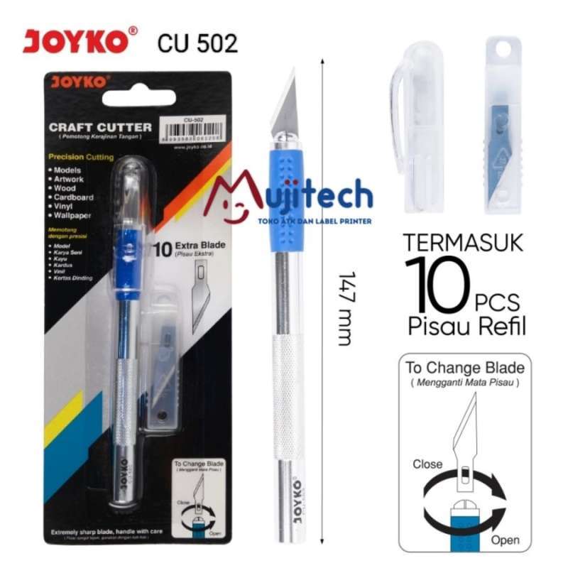 Jual Joyko Art Knife Cu-502 Craft Pen Cutter Alat Potong Kerajinan