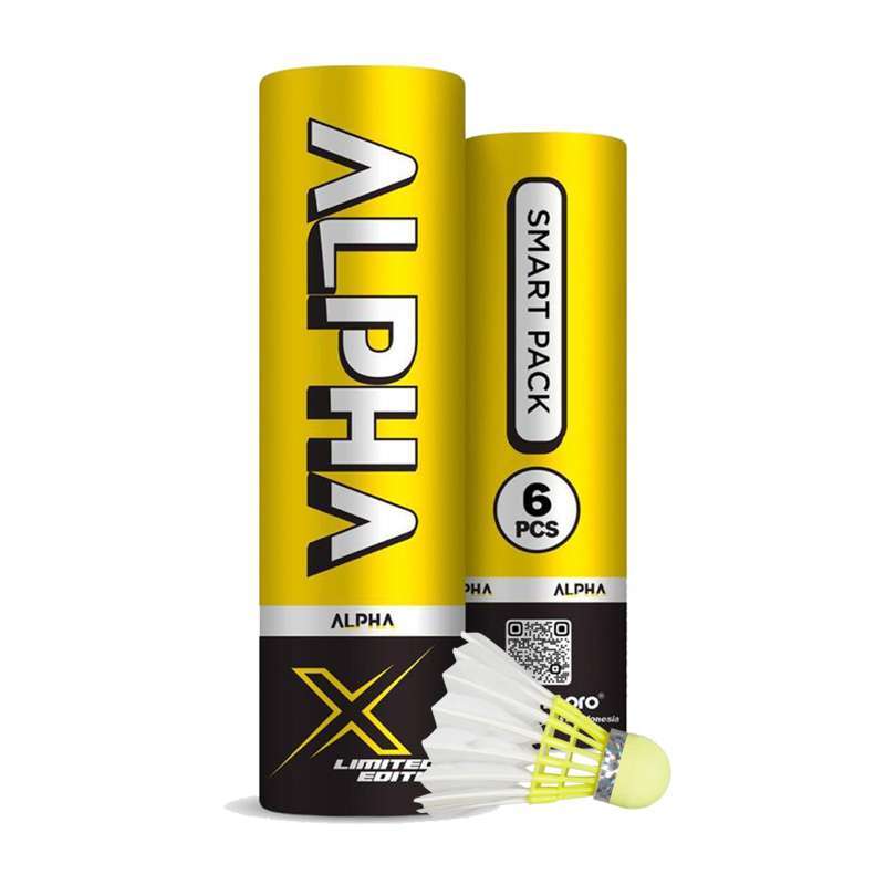 Shuttle Cock Rcl Alpha Promo Shuttlecock Badminton Alpha Smart Pack 3in1 Isi 6 Pcs Diskon 25% ...
