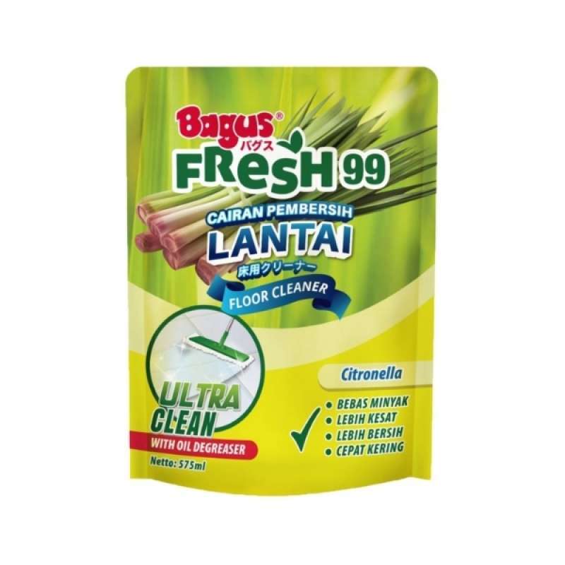 Jual Bagus Fresh 99 Floor Cleaner Citronella Pouch 575 Ml Di Seller ...