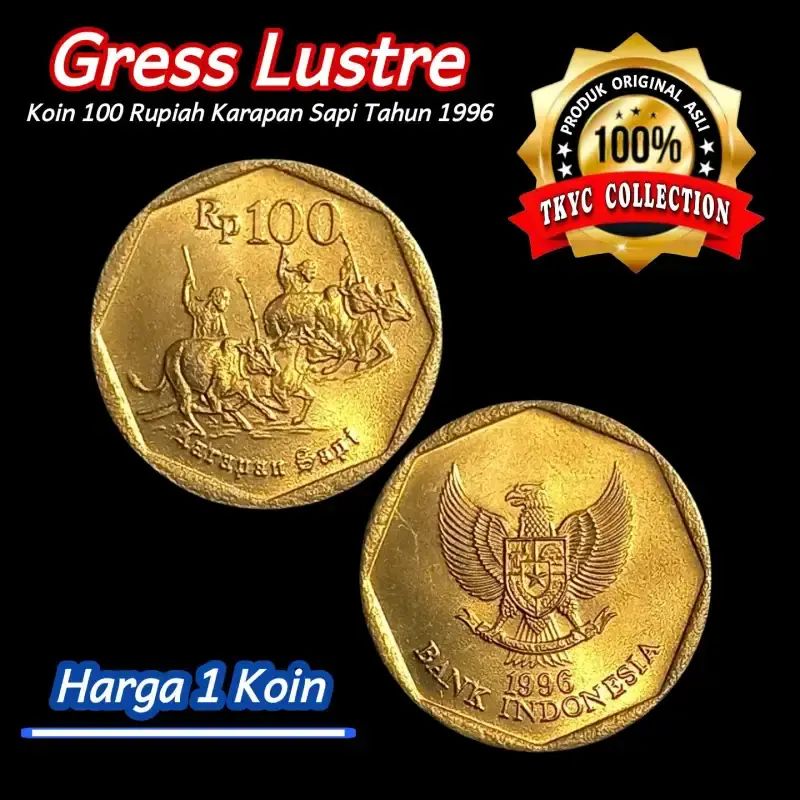 Jual Ksp0096 Koleksi Uang Kuno Koin 100 Rupiah (karapan-sapi) Thn 1996 ...
