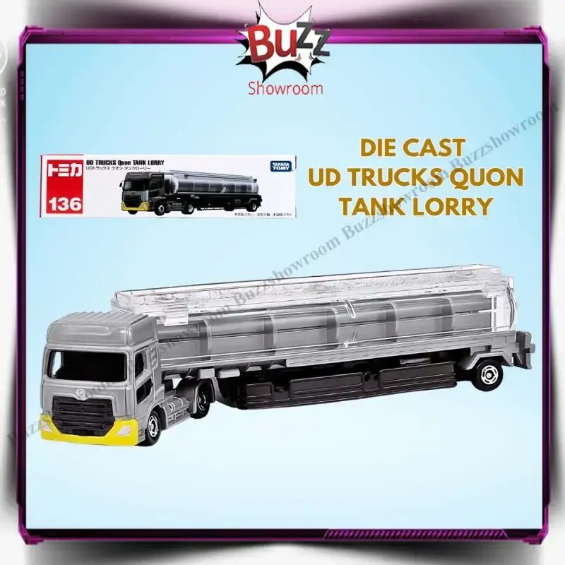 Promo Diecast Ud Trucks Quon Tank Lorry Car Mobil Metal Takara